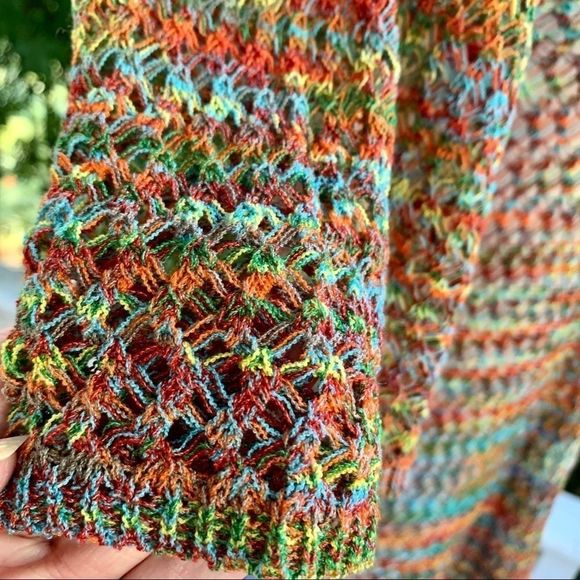 *SALE* EUC Gorgeous Boho Crochet Multicolored Top! - Picture 12 of 13